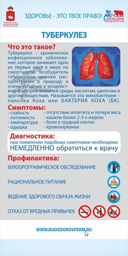 плакат таберкулез